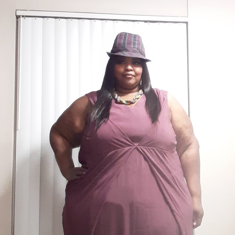 Universal Standard Purple Midi Dress